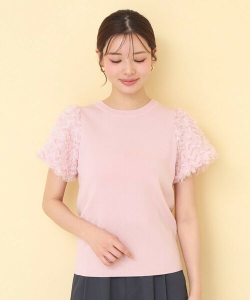 index / インデックス ニット・セーター | ドッキングシャギーレーススリーブニット【洗濯機OK】 | 詳細13