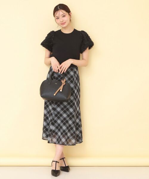 index / インデックス ニット・セーター | ドッキングシャギーレーススリーブニット【洗濯機OK】 | 詳細6