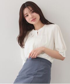 index / インデックス カットソー | アセテートライクバンドカラートップス【洗濯機OK／吸水速乾／接触冷感／UVケア】