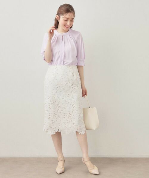 index / インデックス カットソー | アセテートライクバンドカラートップス【洗濯機OK／吸水速乾／接触冷感／UVケア】 | 詳細10