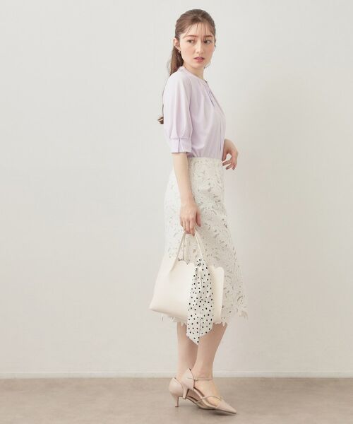 index / インデックス カットソー | アセテートライクバンドカラートップス【洗濯機OK／吸水速乾／接触冷感／UVケア】 | 詳細11