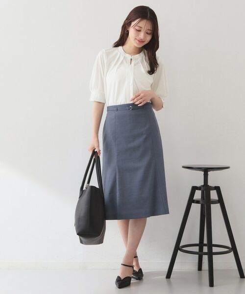 index / インデックス カットソー | アセテートライクバンドカラートップス【洗濯機OK／吸水速乾／接触冷感／UVケア】 | 詳細18