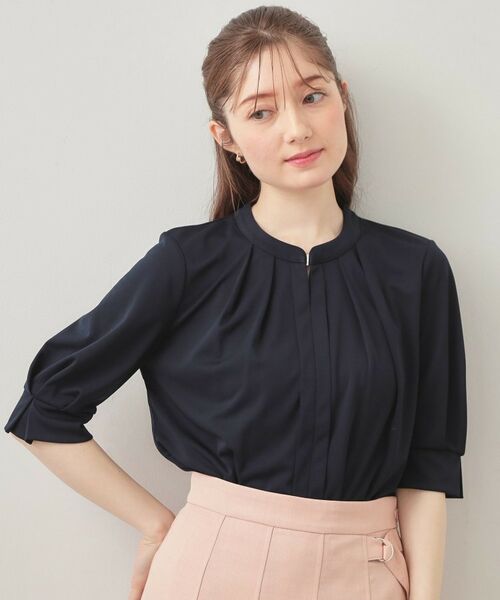 index / インデックス カットソー | アセテートライクバンドカラートップス【洗濯機OK／吸水速乾／接触冷感／UVケア】 | 詳細21