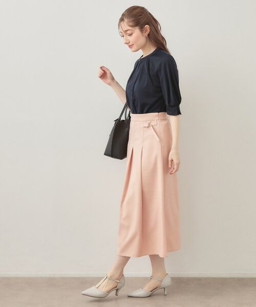 index / インデックス カットソー | アセテートライクバンドカラートップス【洗濯機OK／吸水速乾／接触冷感／UVケア】 | 詳細23