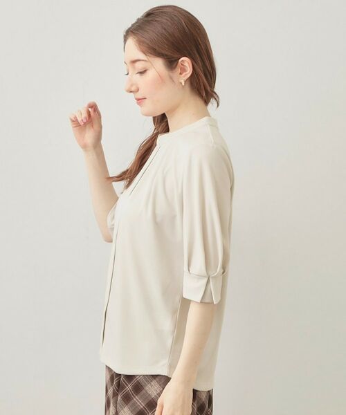 index / インデックス カットソー | アセテートライクバンドカラートップス【洗濯機OK／吸水速乾／接触冷感／UVケア】 | 詳細26