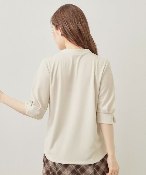 index / インデックス カットソー | アセテートライクバンドカラートップス【洗濯機OK／吸水速乾／接触冷感／UVケア】 | 詳細27