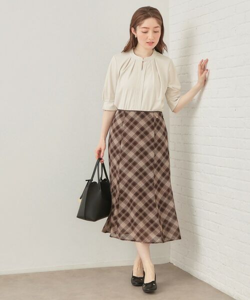 index / インデックス カットソー | アセテートライクバンドカラートップス【洗濯機OK／吸水速乾／接触冷感／UVケア】 | 詳細6