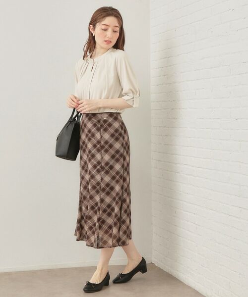 index / インデックス カットソー | アセテートライクバンドカラートップス【洗濯機OK／吸水速乾／接触冷感／UVケア】 | 詳細7