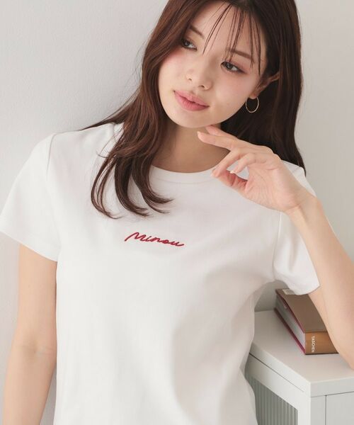 index / インデックス Tシャツ | フロントロゴ刺繍Tシャツ【洗濯機OK・接触冷感・UVケア】 | 詳細17