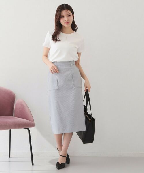 index / インデックス Tシャツ | フロントロゴ刺繍Tシャツ【洗濯機OK・接触冷感・UVケア】 | 詳細2