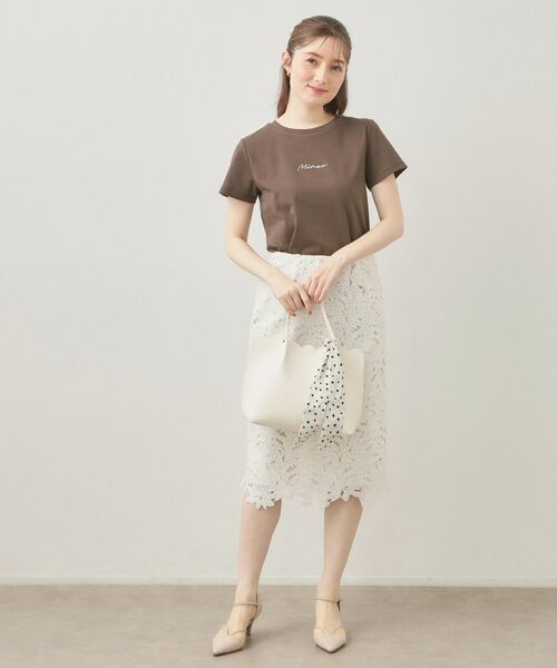 index / インデックス Tシャツ | フロントロゴ刺繍Tシャツ【洗濯機OK・接触冷感・UVケア】 | 詳細23