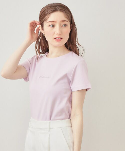 index / インデックス Tシャツ | フロントロゴ刺繍Tシャツ【洗濯機OK・接触冷感・UVケア】 | 詳細9