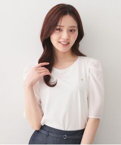 index / インデックス カットソー | シアータックスリーブドッキングTシャツ【洗濯機OK／UVケア／接触冷感】