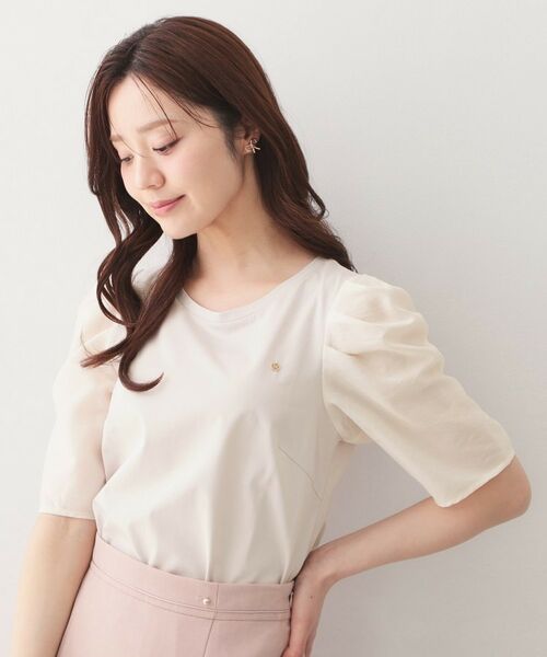 index / インデックス カットソー | シアータックスリーブドッキングTシャツ【洗濯機OK／UVケア／接触冷感】 | 詳細13