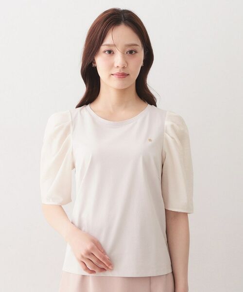 index / インデックス カットソー | シアータックスリーブドッキングTシャツ【洗濯機OK／UVケア／接触冷感】 | 詳細17