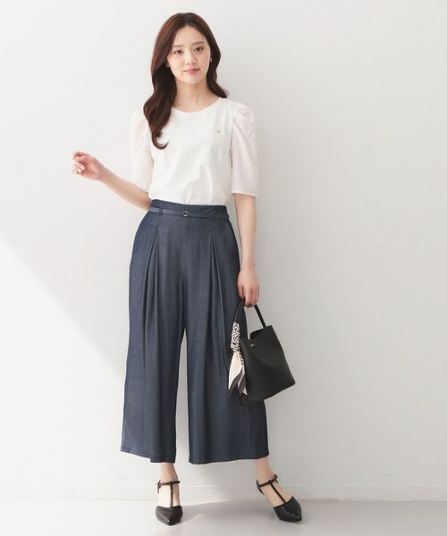 index / インデックス カットソー | シアータックスリーブドッキングTシャツ【洗濯機OK／UVケア／接触冷感】 | 詳細2