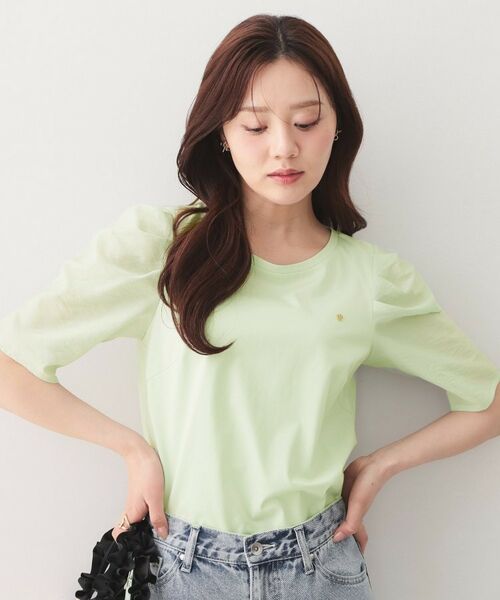 index / インデックス カットソー | シアータックスリーブドッキングTシャツ【洗濯機OK／UVケア／接触冷感】 | 詳細9