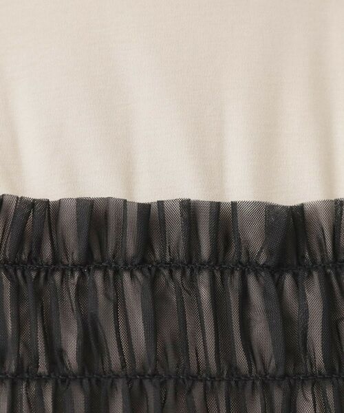 index / インデックス カットソー | チュールペプラムトップス【洗濯機OK・接触冷感・UVケア】 | 詳細20