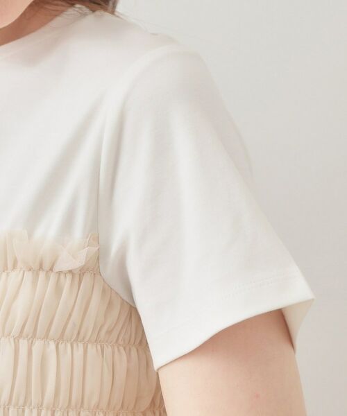 index / インデックス カットソー | チュールペプラムトップス【洗濯機OK・接触冷感・UVケア】 | 詳細25