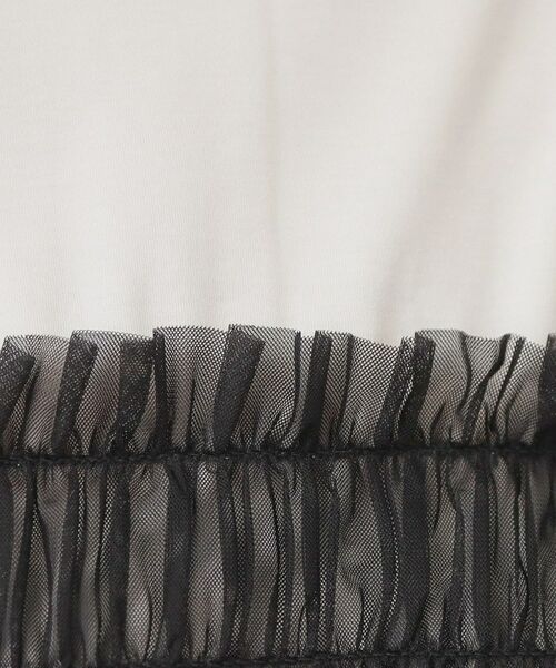 index / インデックス カットソー | チュールペプラムトップス【洗濯機OK・接触冷感・UVケア】 | 詳細4