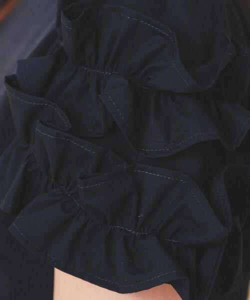 index / インデックス カットソー | フリルドッキングスリーブTシャツ【洗濯機OK／UVケア】 | 詳細13