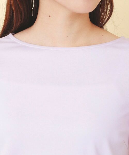 index / インデックス カットソー | フリルドッキングスリーブTシャツ【洗濯機OK／UVケア】 | 詳細17