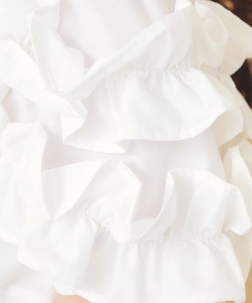 index / インデックス カットソー | フリルドッキングスリーブTシャツ【洗濯機OK／UVケア】 | 詳細4