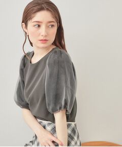 index / インデックス カットソー | シアーバルーンスリーブトップス【洗濯機OK・接触冷感・UVケア】