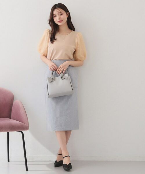 index / インデックス カットソー | シアーバルーンスリーブトップス【洗濯機OK・接触冷感・UVケア】 | 詳細10