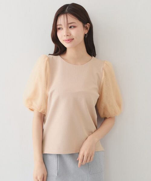 index / インデックス カットソー | シアーバルーンスリーブトップス【洗濯機OK・接触冷感・UVケア】 | 詳細17
