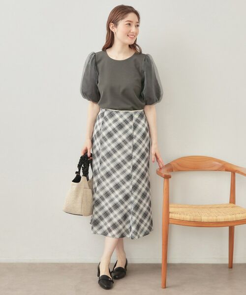 index / インデックス カットソー | シアーバルーンスリーブトップス【洗濯機OK・接触冷感・UVケア】 | 詳細6