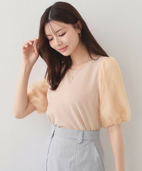 index / インデックス カットソー | シアーバルーンスリーブトップス【洗濯機OK・接触冷感・UVケア】 | 詳細9