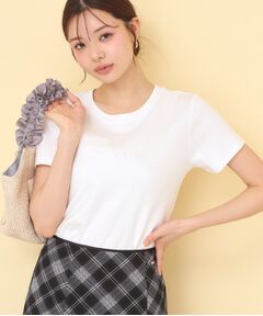 index / インデックス Tシャツ | リボンテープロゴTシャツ【洗濯機OK／接触冷感／UVケア】