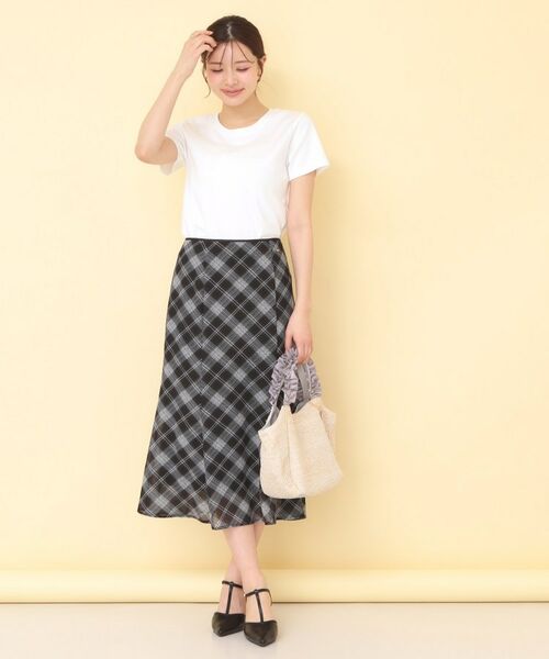 index / インデックス Tシャツ | リボンテープロゴTシャツ【洗濯機OK/接触冷感/UVケア】 | 詳細1