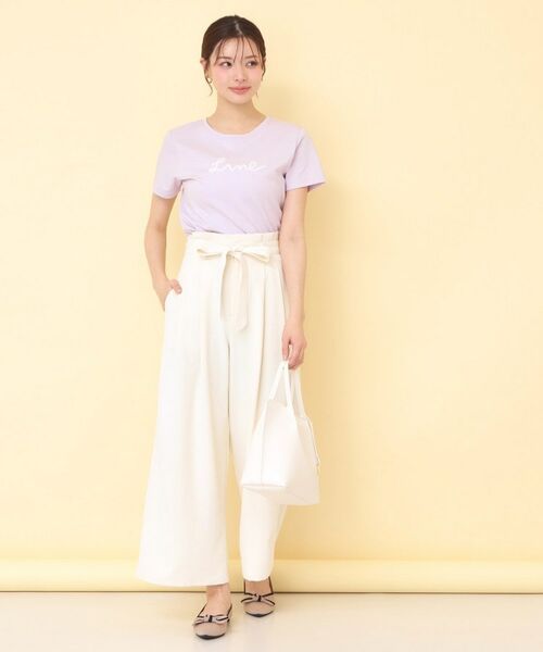 index / インデックス Tシャツ | リボンテープロゴTシャツ【洗濯機OK/接触冷感/UVケア】 | 詳細10