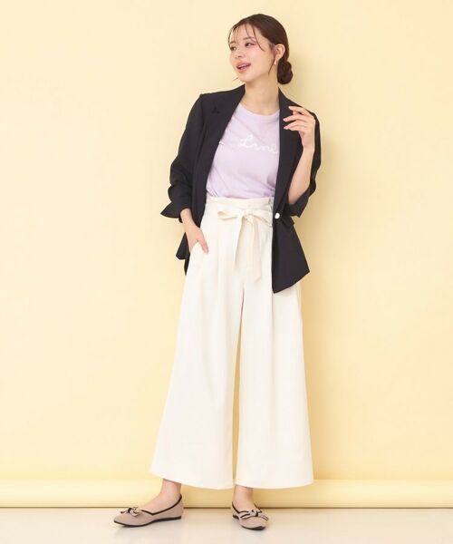 index / インデックス Tシャツ | リボンテープロゴTシャツ【洗濯機OK/接触冷感/UVケア】 | 詳細11