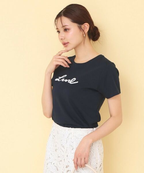 index / インデックス Tシャツ | リボンテープロゴTシャツ【洗濯機OK/接触冷感/UVケア】 | 詳細13