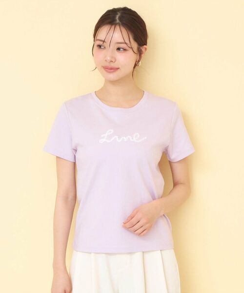 index / インデックス Tシャツ | リボンテープロゴTシャツ【洗濯機OK/接触冷感/UVケア】 | 詳細17