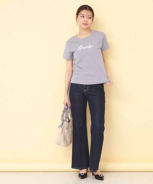 index / インデックス Tシャツ | リボンテープロゴTシャツ【洗濯機OK/接触冷感/UVケア】 | 詳細5