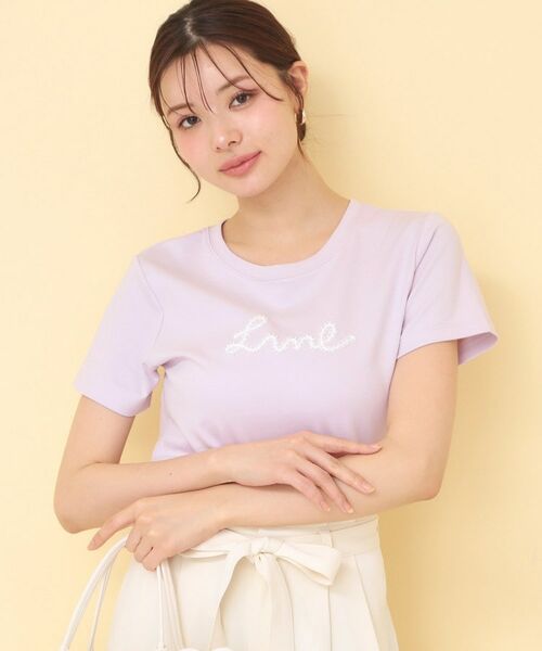 index / インデックス Tシャツ | リボンテープロゴTシャツ【洗濯機OK/接触冷感/UVケア】 | 詳細9