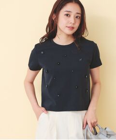 index / インデックス カットソー | スパンフラワーモチーフコンパクトT【洗濯機OK】