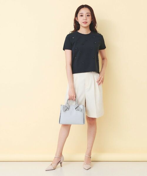 index / インデックス カットソー | スパンフラワーモチーフコンパクトT【洗濯機OK】 | 詳細10