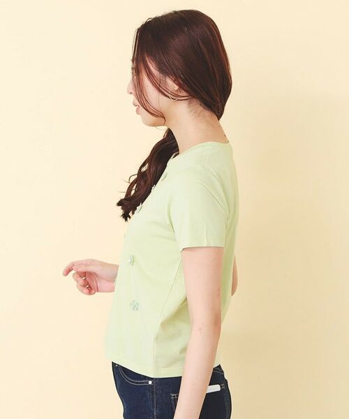 index / インデックス カットソー | スパンフラワーモチーフコンパクトT【洗濯機OK】 | 詳細14