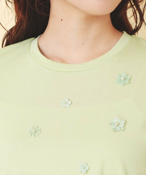 index / インデックス カットソー | スパンフラワーモチーフコンパクトT【洗濯機OK】 | 詳細16