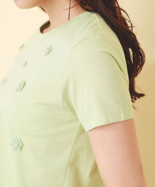 index / インデックス カットソー | スパンフラワーモチーフコンパクトT【洗濯機OK】 | 詳細17