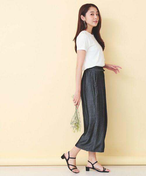 index / インデックス カットソー | スパンフラワーモチーフコンパクトT【洗濯機OK】 | 詳細3