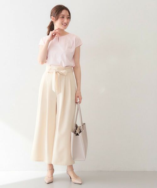 index / インデックス カットソー | ビジューキーネックフレンチトップス【洗濯機OK・接触冷感・UVケア】 | 詳細22