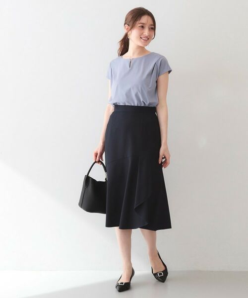 index / インデックス カットソー | ビジューキーネックフレンチトップス【洗濯機OK・接触冷感・UVケア】 | 詳細26