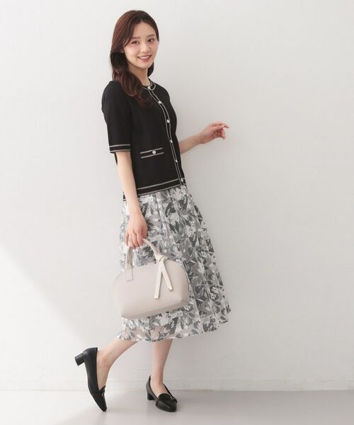 index / インデックス カーディガン・ボレロ | バイカラーダブルライン半袖カーディガン【洗濯機OK／UVケア】 | 詳細15