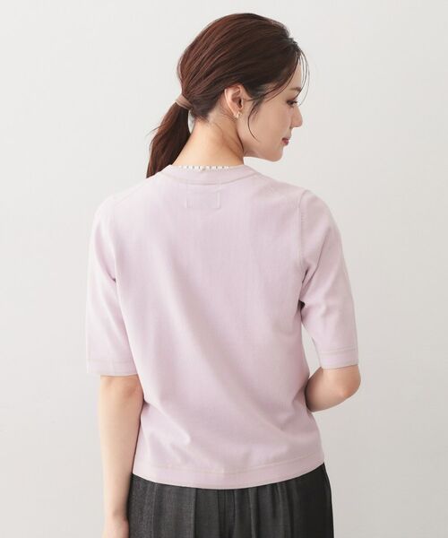 index / インデックス カーディガン・ボレロ | バイカラーダブルライン半袖カーディガン【洗濯機OK／UVケア】 | 詳細23